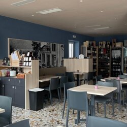 Interno del ristorante DiVin Amore al Moderno
